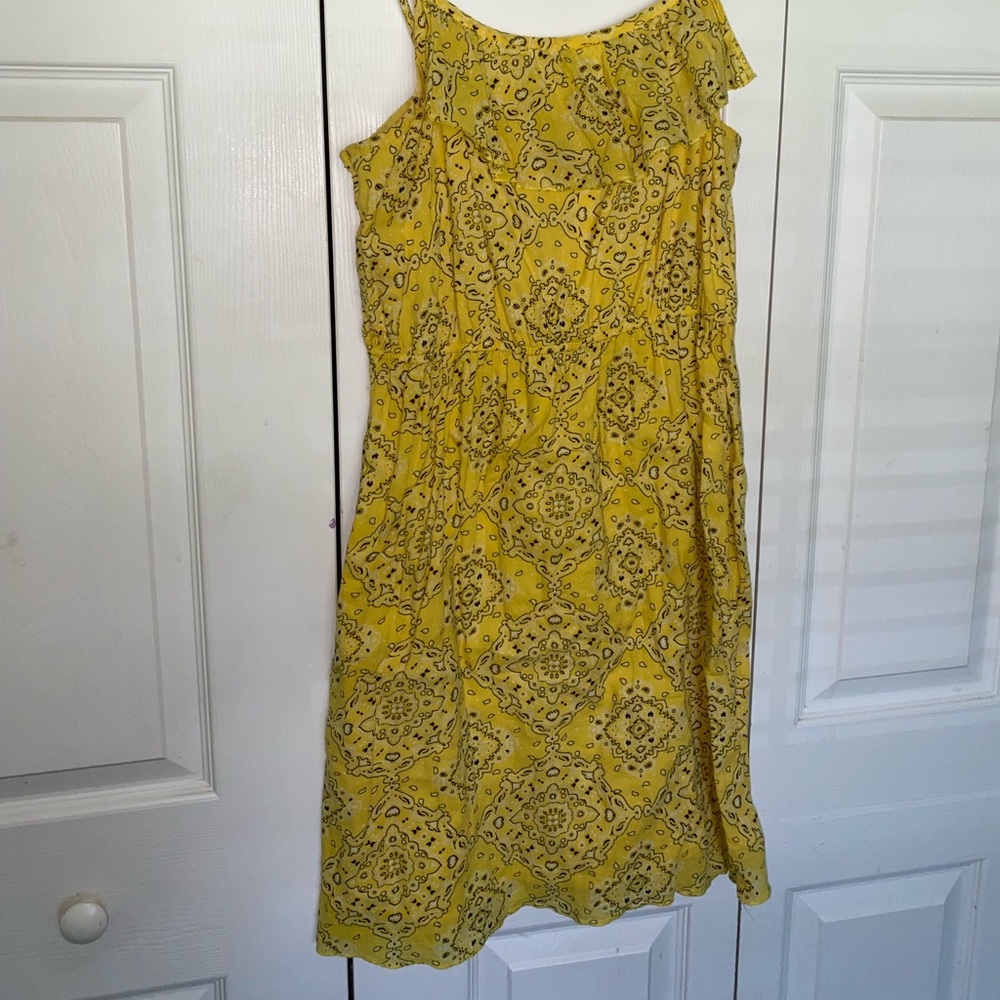 Old Navy / yellow bandana print mini dress
